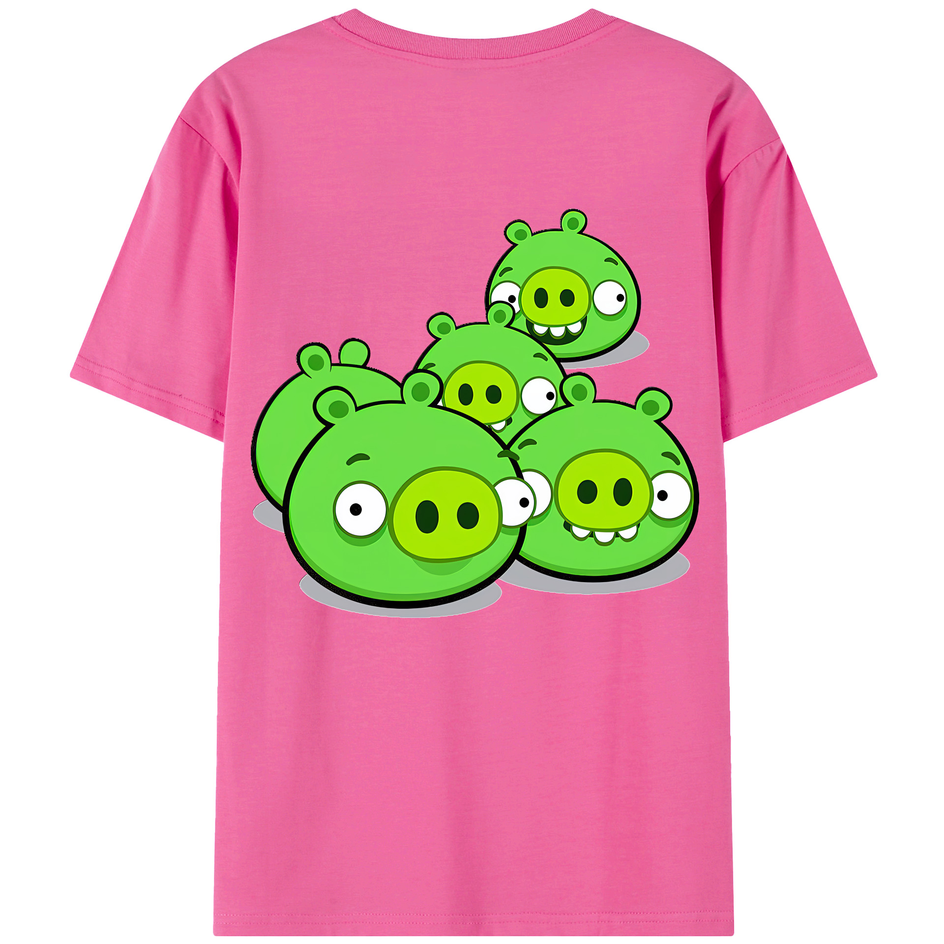 （画像用） Angry Birds アングリーバード レディース半袖Tシャツ(バックプリント)